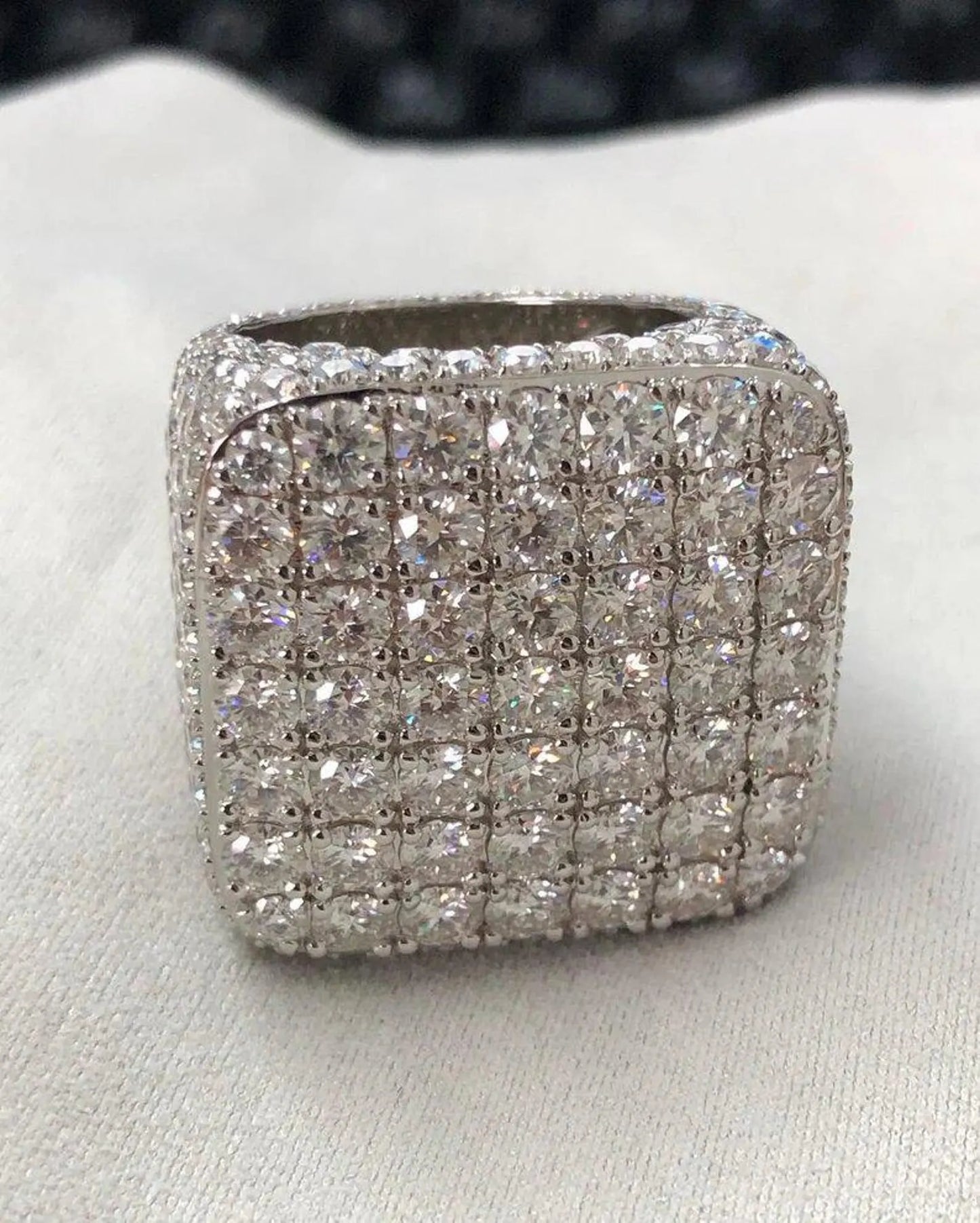 Iced Out Diamond Ring, Hip Hop Diamond Ring, Diamond Ring For Men_s