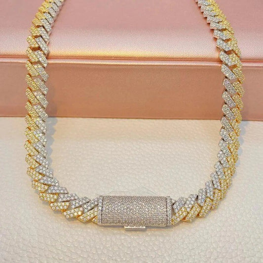 Cuban link chain, silver Cuban chain, 12mm Starling Silver Cuban Link Chain
