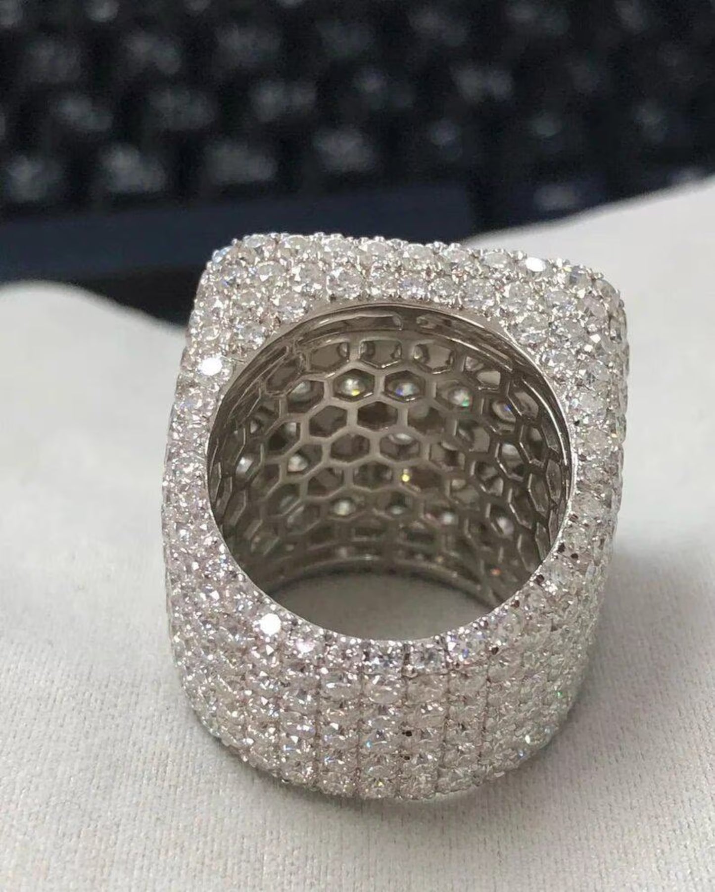 Iced Out Diamond Ring, Hip Hop Diamond Ring, Diamond Ring For Men_s