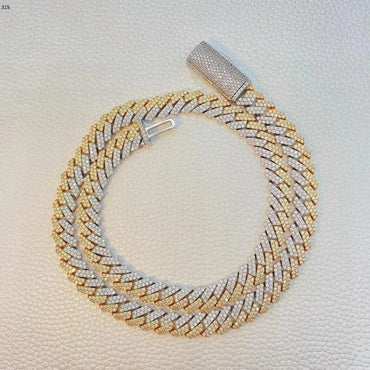 Cuban link chain, silver Cuban chain, 12mm Starling Silver Cuban Link Chain