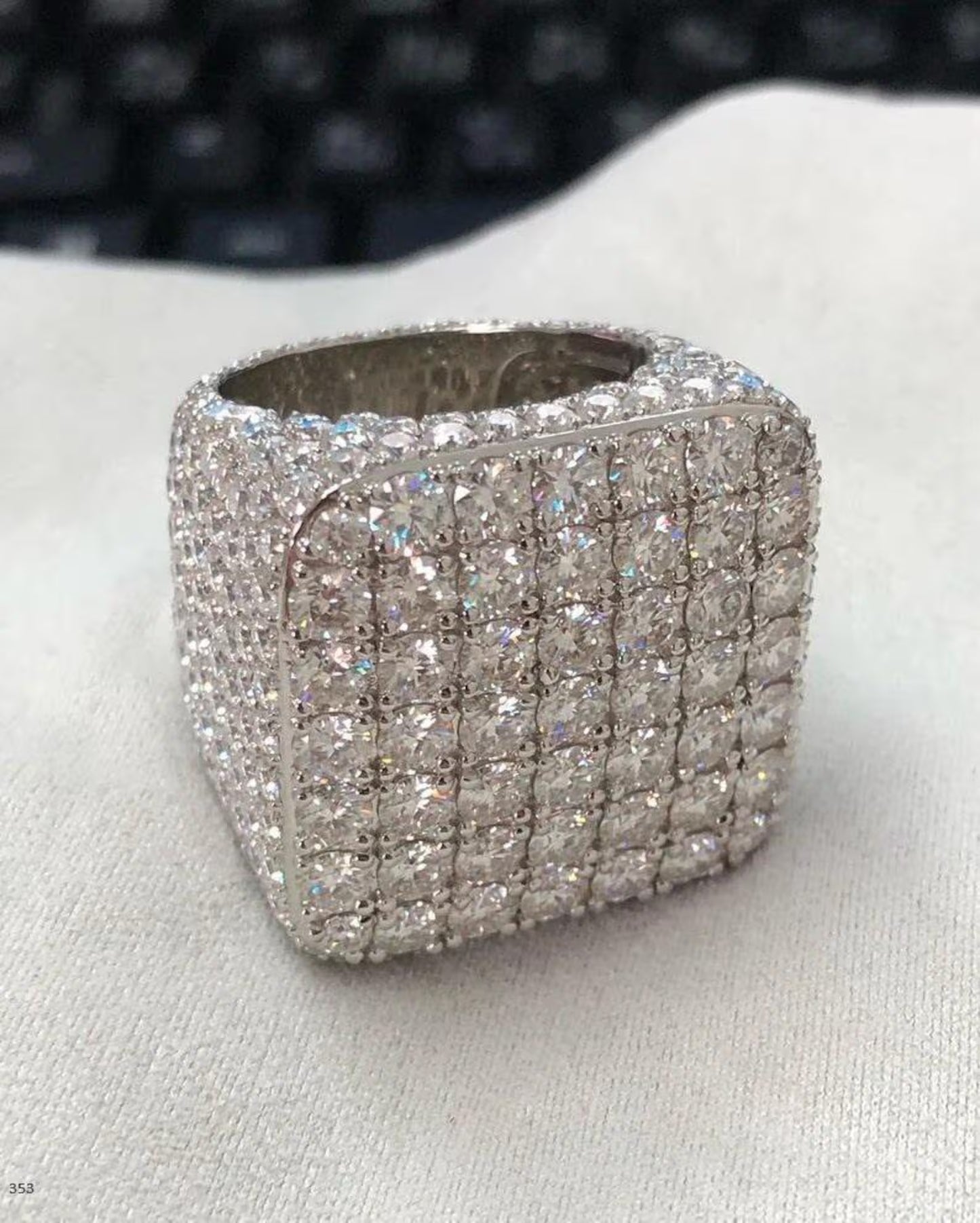Iced Out Diamond Ring, Hip Hop Diamond Ring, Diamond Ring For Men_s
