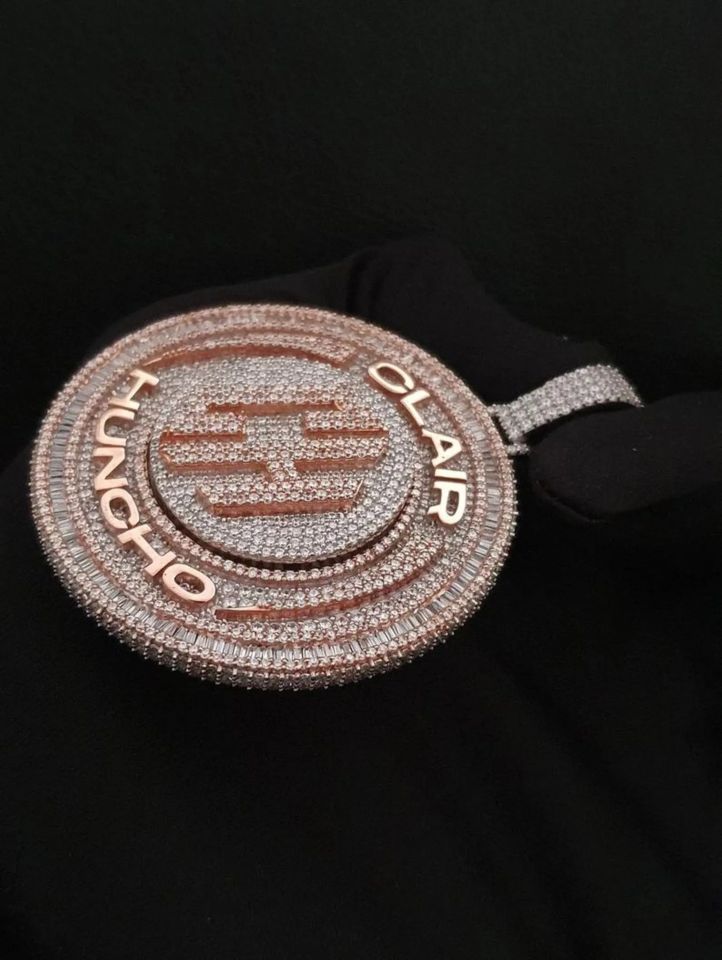 2 Round Rotating Pendant With Any Letters & Number