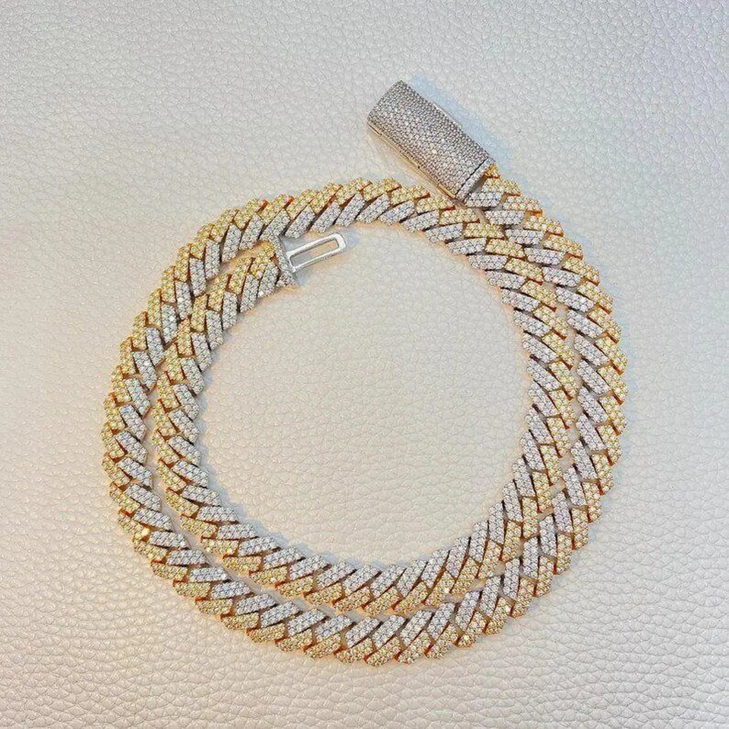 Cuban link chain, silver Cuban chain, 12mm Starling Silver Cuban Link Chain