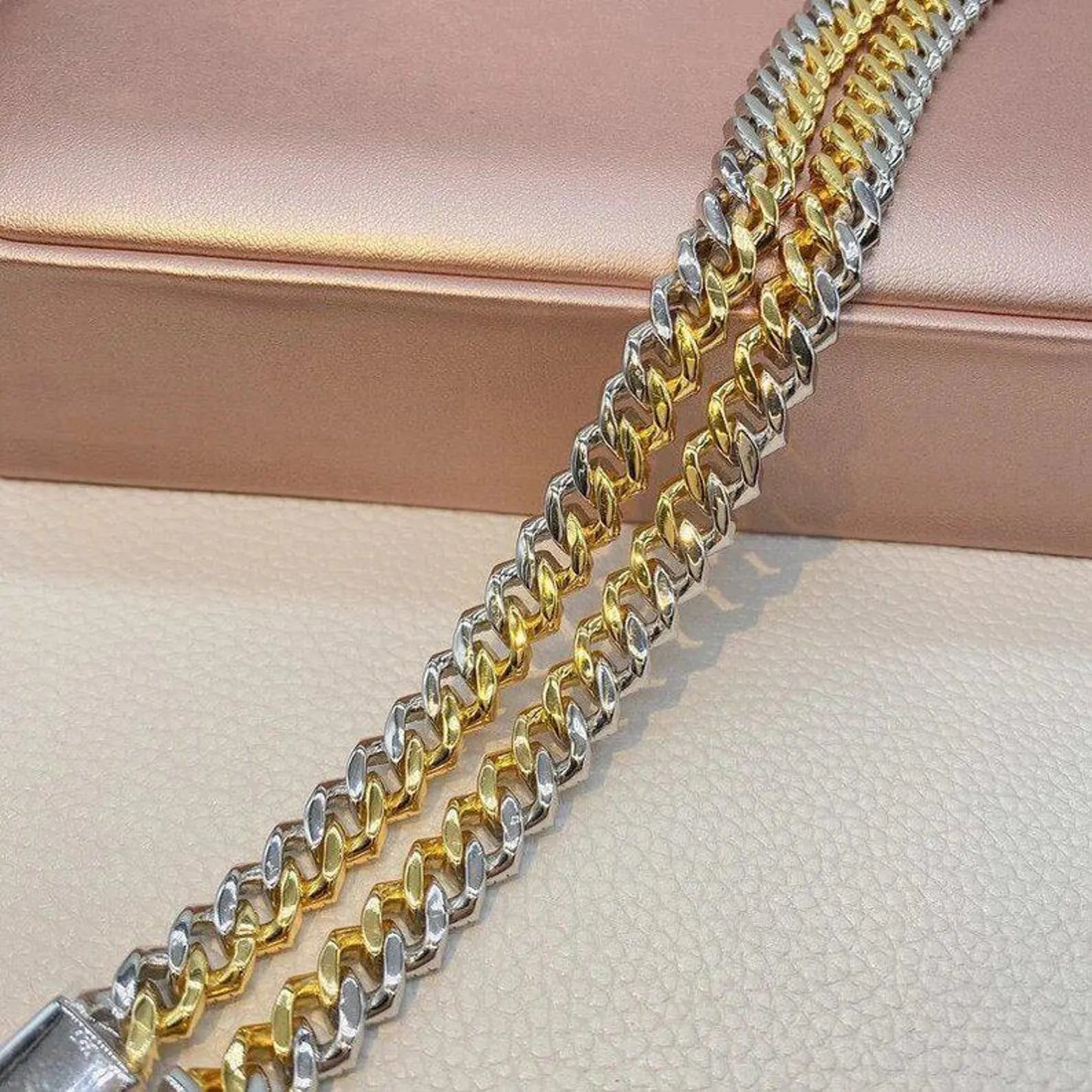 Cuban link chain, silver Cuban chain, 12mm Starling Silver Cuban Link Chain