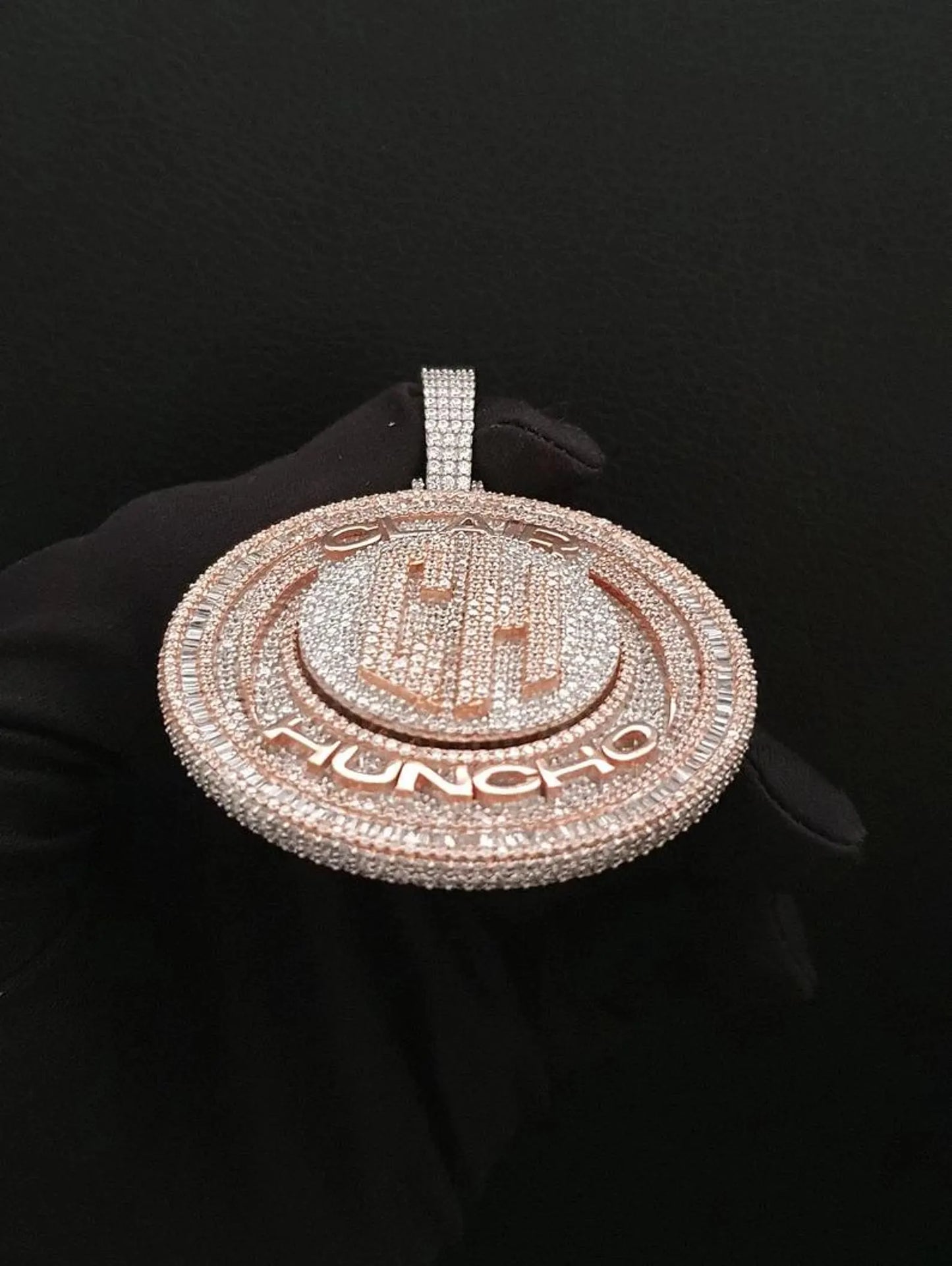 2 Round Rotating Pendant With Any Letters & Number