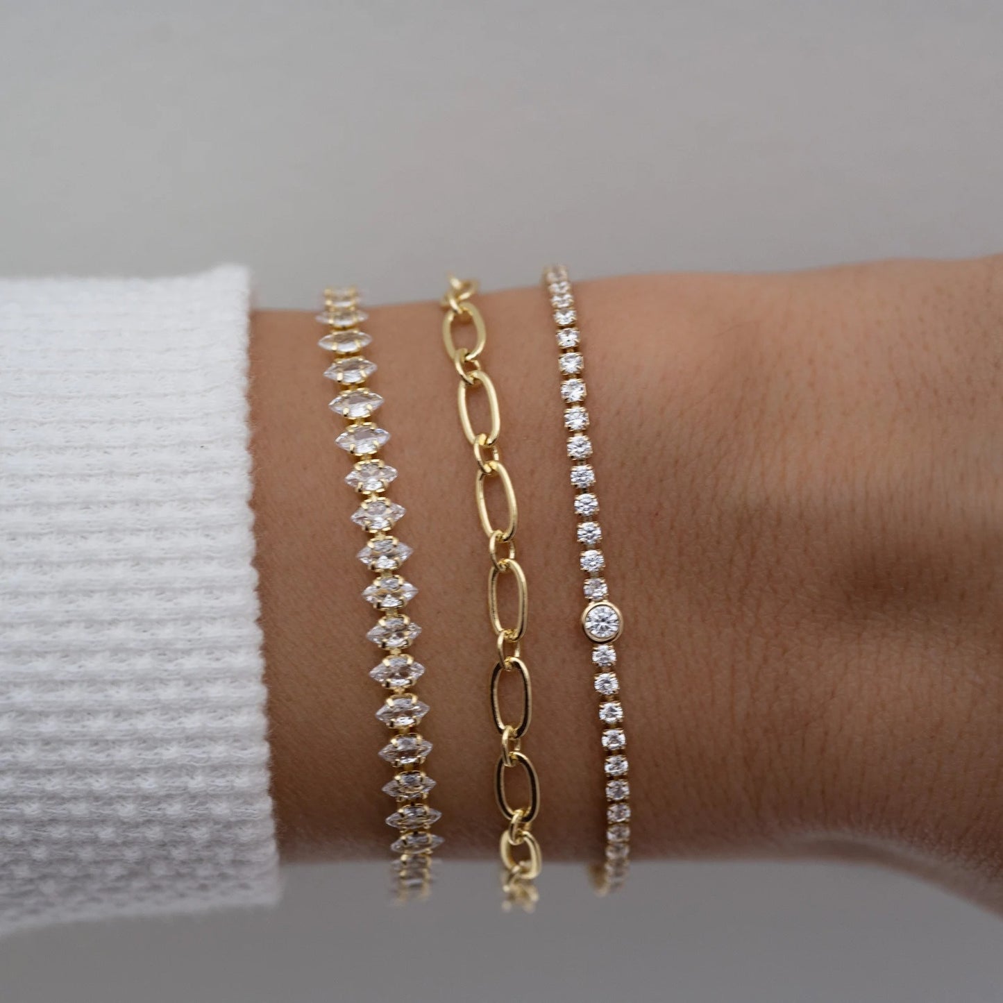 Marquise Moissanite Tennis Bracelet | 14K Solid Yellow Gold Diamonds Tennis Bracelet With Marquise Set Up | Elegant Tennis Bracelet | Unique Jewelry For Women