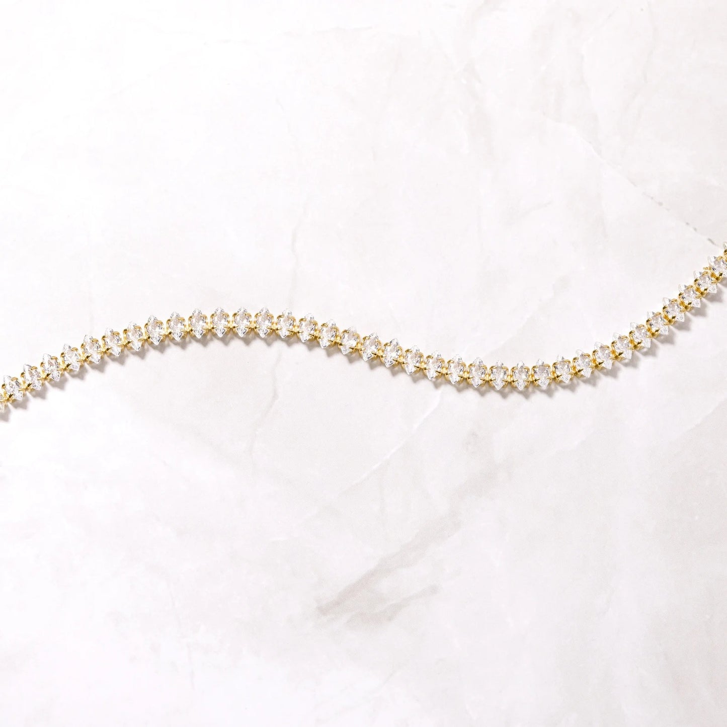Marquise Moissanite Tennis Bracelet | 14K Solid Yellow Gold Diamonds Tennis Bracelet With Marquise Set Up | Elegant Tennis Bracelet | Unique Jewelry For Women