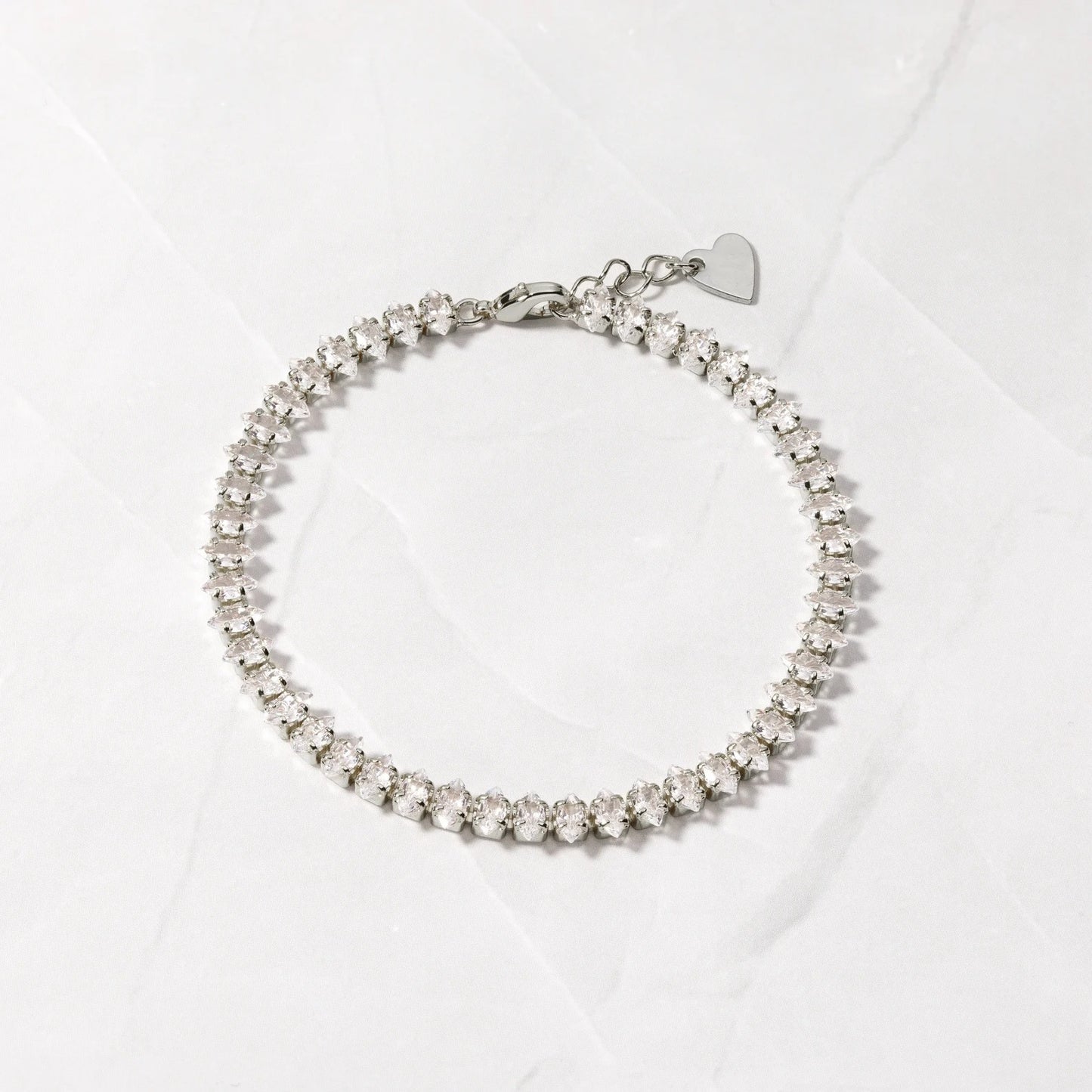 Marquise Moissanite Tennis Bracelet | 14K Solid Yellow Gold Diamonds Tennis Bracelet With Marquise Set Up | Elegant Tennis Bracelet | Unique Jewelry For Women