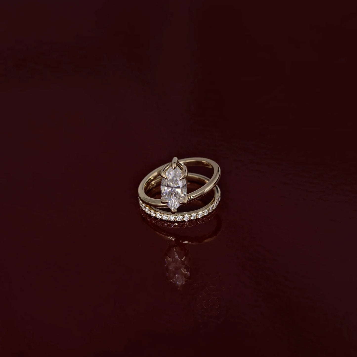 2 CT Marquise Cut Moissanite Engagement Ring, 14K Solid Gold Solitaire Wedding Ring, Double Shank Unique Wedding Ring Gift For Women's.