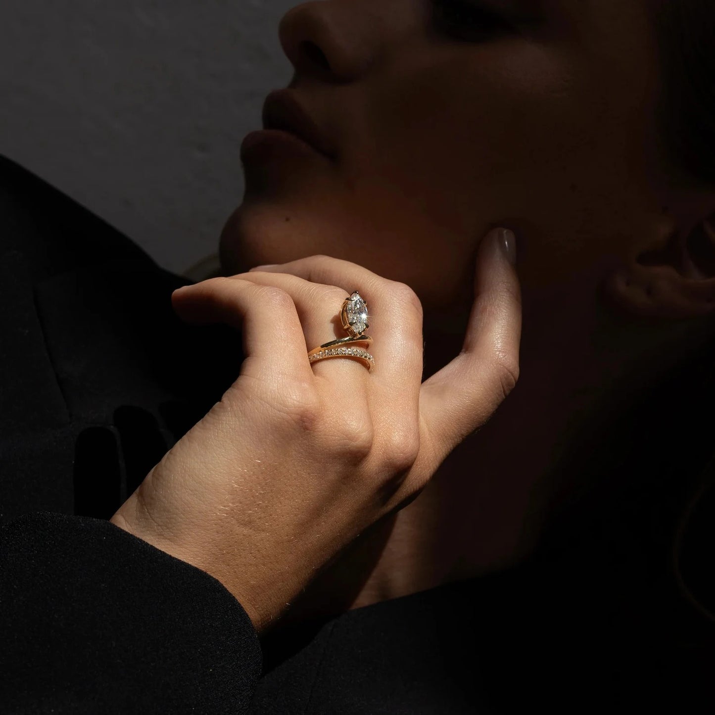 2 CT Marquise Cut Moissanite Engagement Ring, 14K Solid Gold Solitaire Wedding Ring, Double Shank Unique Wedding Ring Gift For Women's.