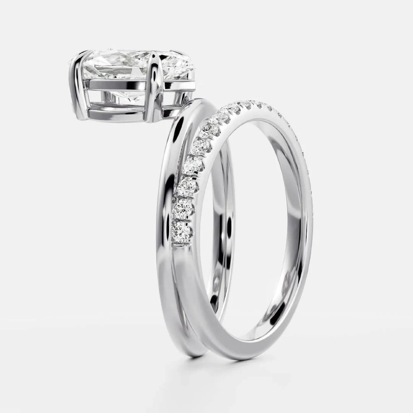 2 CT Marquise Cut Moissanite Engagement Ring, 14K Solid Gold Solitaire Wedding Ring, Double Shank Unique Wedding Ring Gift For Women's.