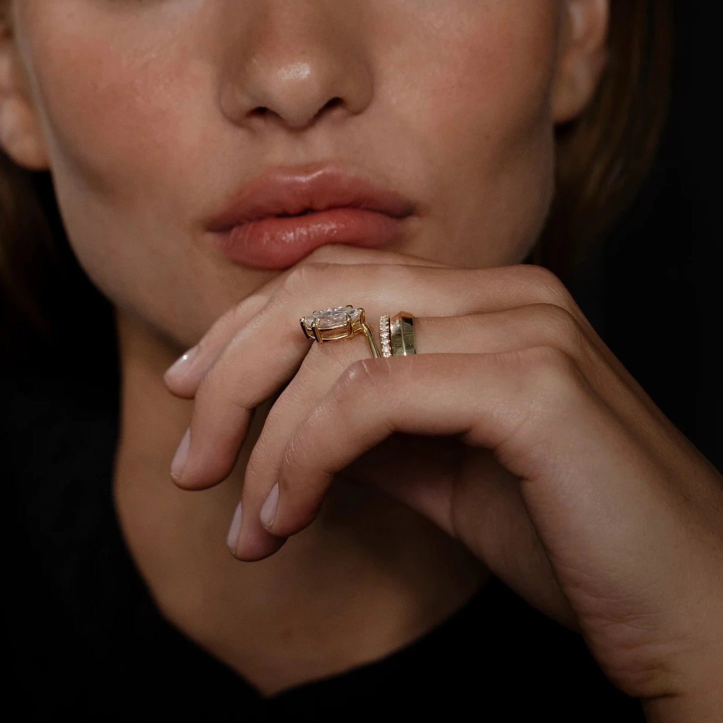 2 CT Marquise Cut Moissanite Engagement Ring, 14K Solid Gold Solitaire Wedding Ring, Double Shank Unique Wedding Ring Gift For Women's.