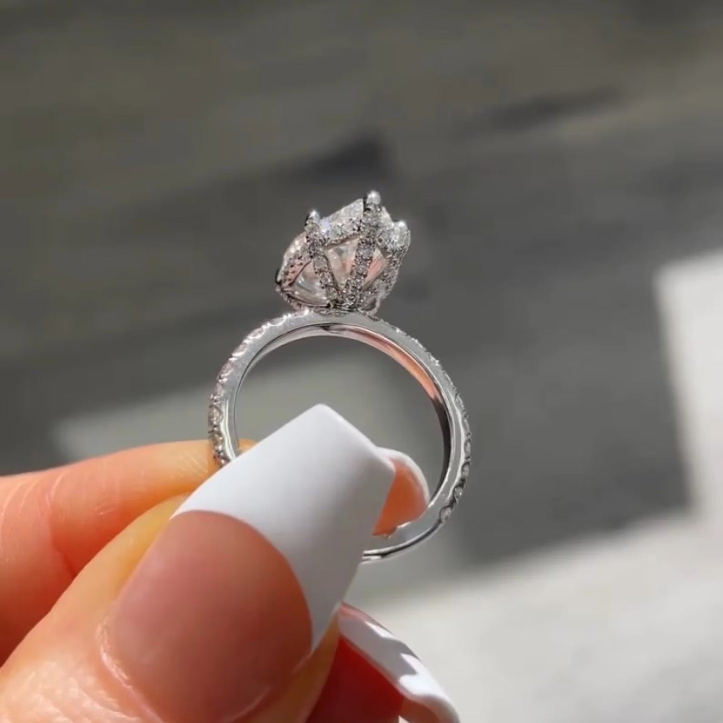 3 CT Pear Cut Moissanite Engagement Bridal Set Gift For Her Hidden Halo Ring 14K Solid Gold Lab Grown Ring Gift for Wife Wedding Ring Set.