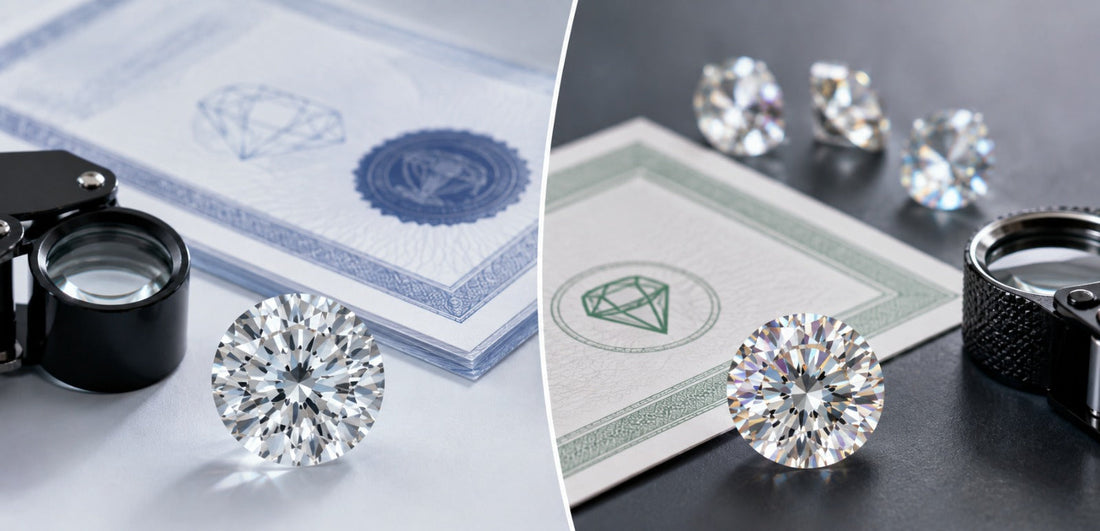 Lab Diamond Certification vs Moissanite Certification Explained