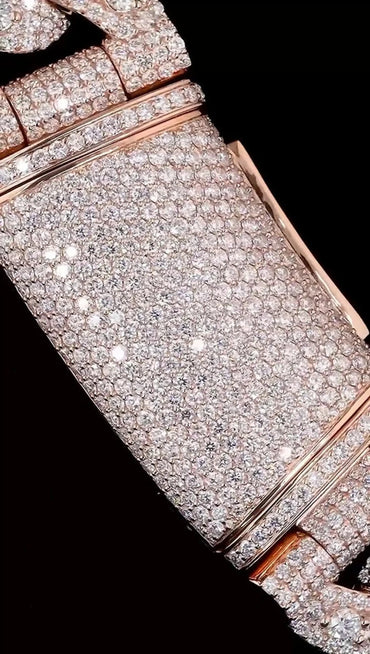 Iced Out 22mm Cuban Link Chain for Men – Hip Hop Bling Necklace