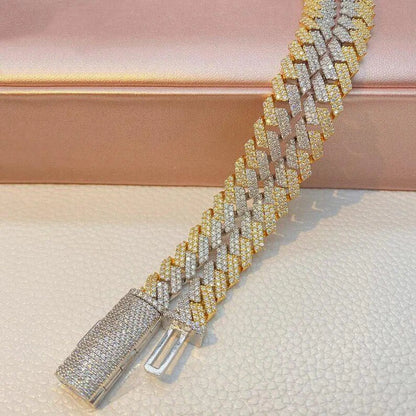 Cuban link chain, silver Cuban chain, 12mm Starling Silver Cuban Link Chain