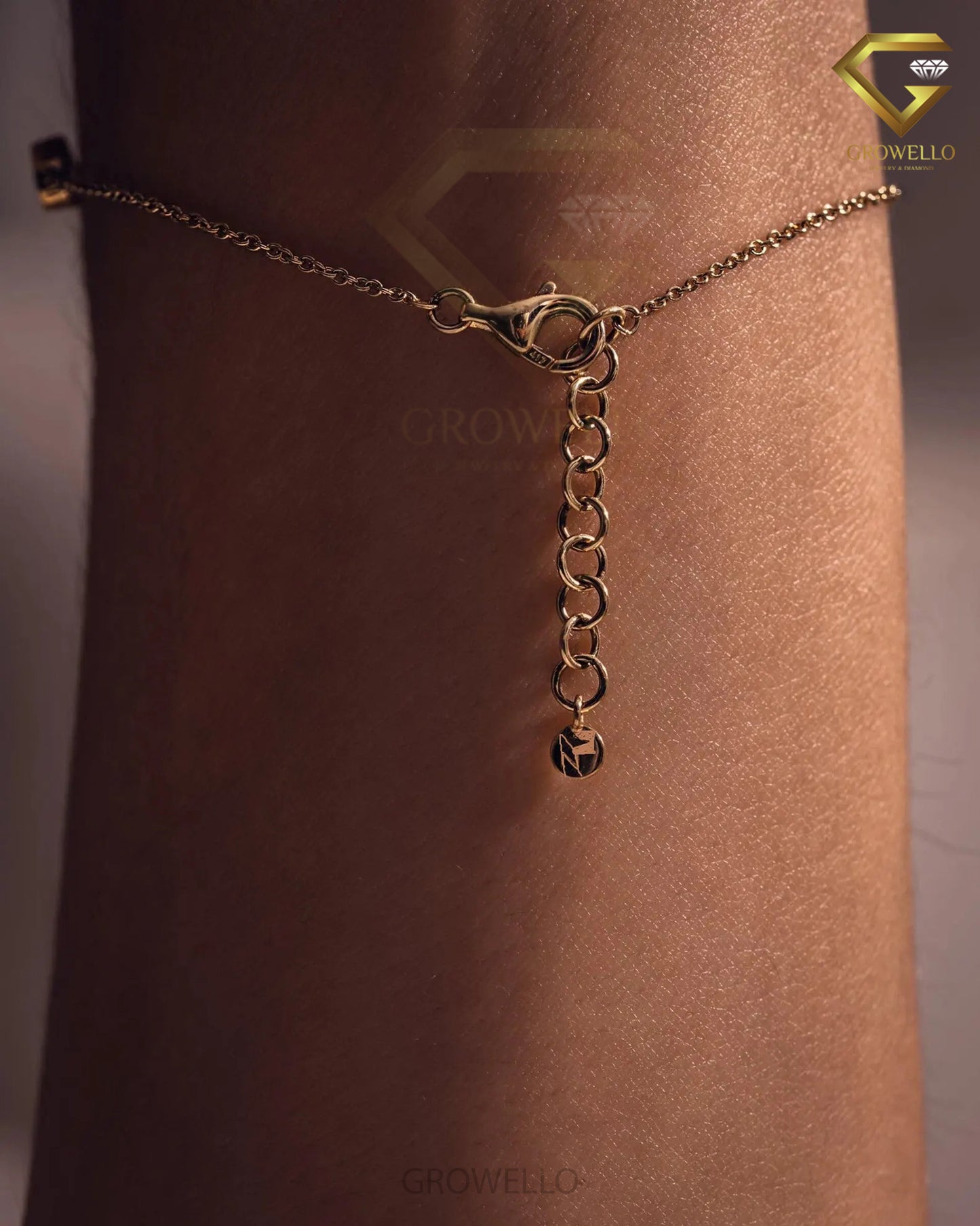 5mm Heart Cut Diamond Bracelet, Five Stone Solid Gold Bracelet, Lab Grown or Moissanite