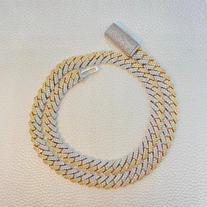 Cuban link chain, silver Cuban chain, 12mm Starling Silver Cuban Link Chain