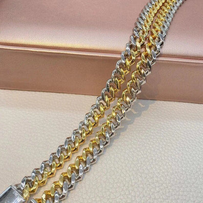 Cuban link chain, silver Cuban chain, 12mm Starling Silver Cuban Link Chain