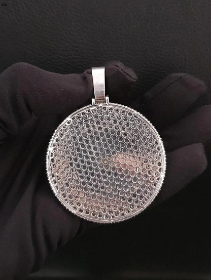 2 Round Rotating Pendant With Any Letters & Number