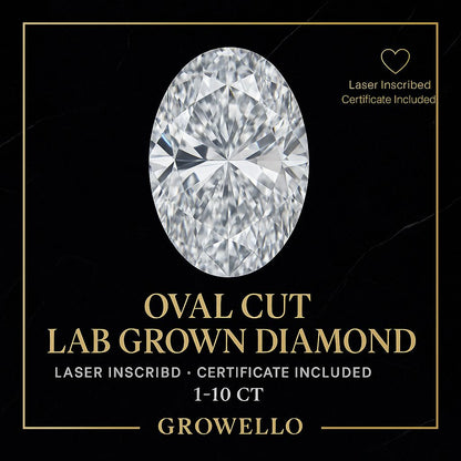 1–10 Ct Oval Cut Lab Grown Diamond | IGI Certified | VVS–VS D–E | Loose Diamond for Engagement Ring Center Stone Bridal Anniversary Gifts
