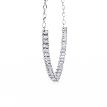 Graduated Heart Riviera Necklace – Diamond Heart Tennis Choker, Floating Round Stones, Lab-Grown or Moissanite, Everyday Minimal Luxe