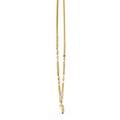 Starburst Drop Tennis Link Necklace – Lab-Grown Diamond or Moissanite, Pavé Oval Stations, Statement Bridal Jewelry, Everyday Glam Gift