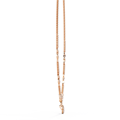 Starburst Drop Tennis Link Necklace – Lab-Grown Diamond or Moissanite, Pavé Oval Stations, Statement Bridal Jewelry, Everyday Glam Gift