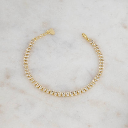 Marquise Moissanite Tennis Bracelet | 14K Solid Yellow Gold Diamonds Tennis Bracelet With Marquise Set Up | Elegant Tennis Bracelet | Unique Jewelry For Women
