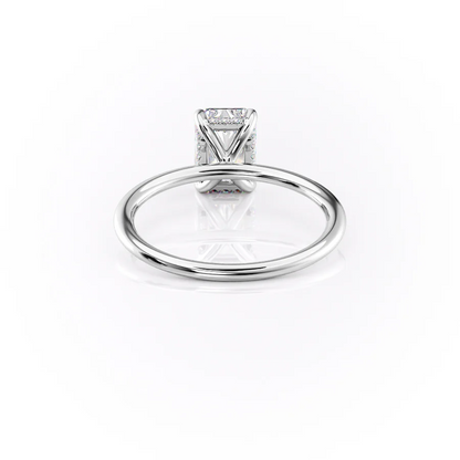 3.5 CT Radiant Cut Solitaire Moissanite Engagement Ring Hidden Halo Lab Grown Diamond Ring 14K Solid Gold Radiant Cut Ring Anniversary Rings
