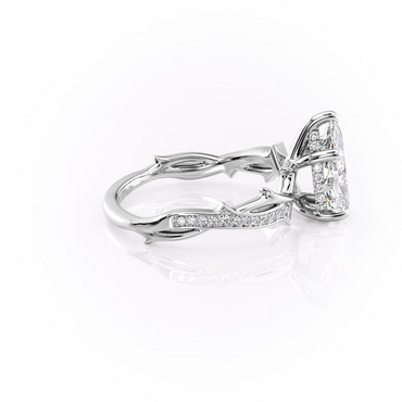 2 CT Pear Moissanite Engagement Ring Unique Shank Vintage Lab Grown Diamond Ring 14K Solid Gold Wedding Ring Unique Anniversary Gifts Her.