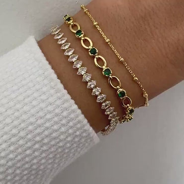 Marquise Moissanite Tennis Bracelet | 14K Solid Yellow Gold Diamonds Tennis Bracelet With Marquise Set Up | Elegant Tennis Bracelet | Unique Jewelry For Women